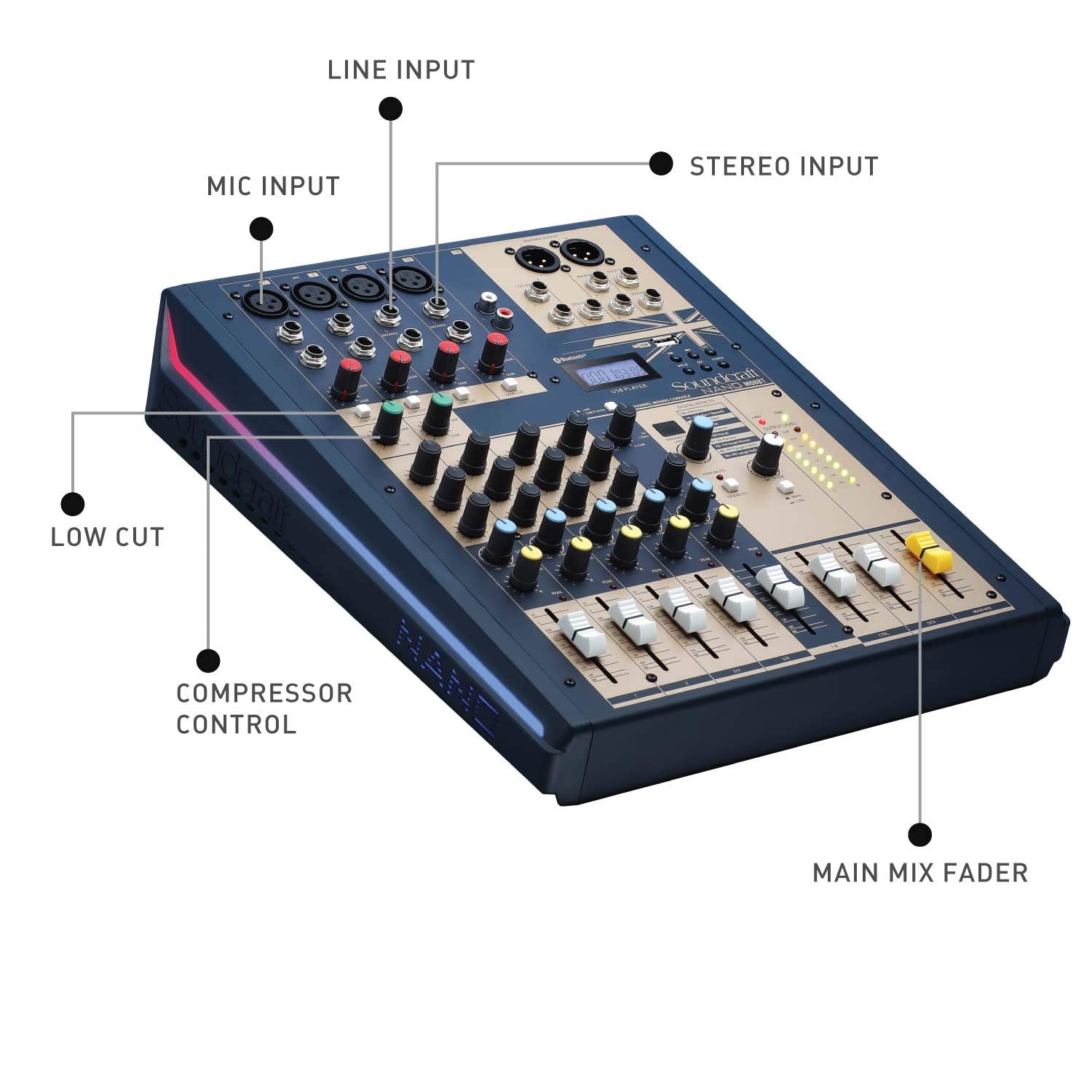 Mixer Soundcraft Nano M08BT - Việt Music