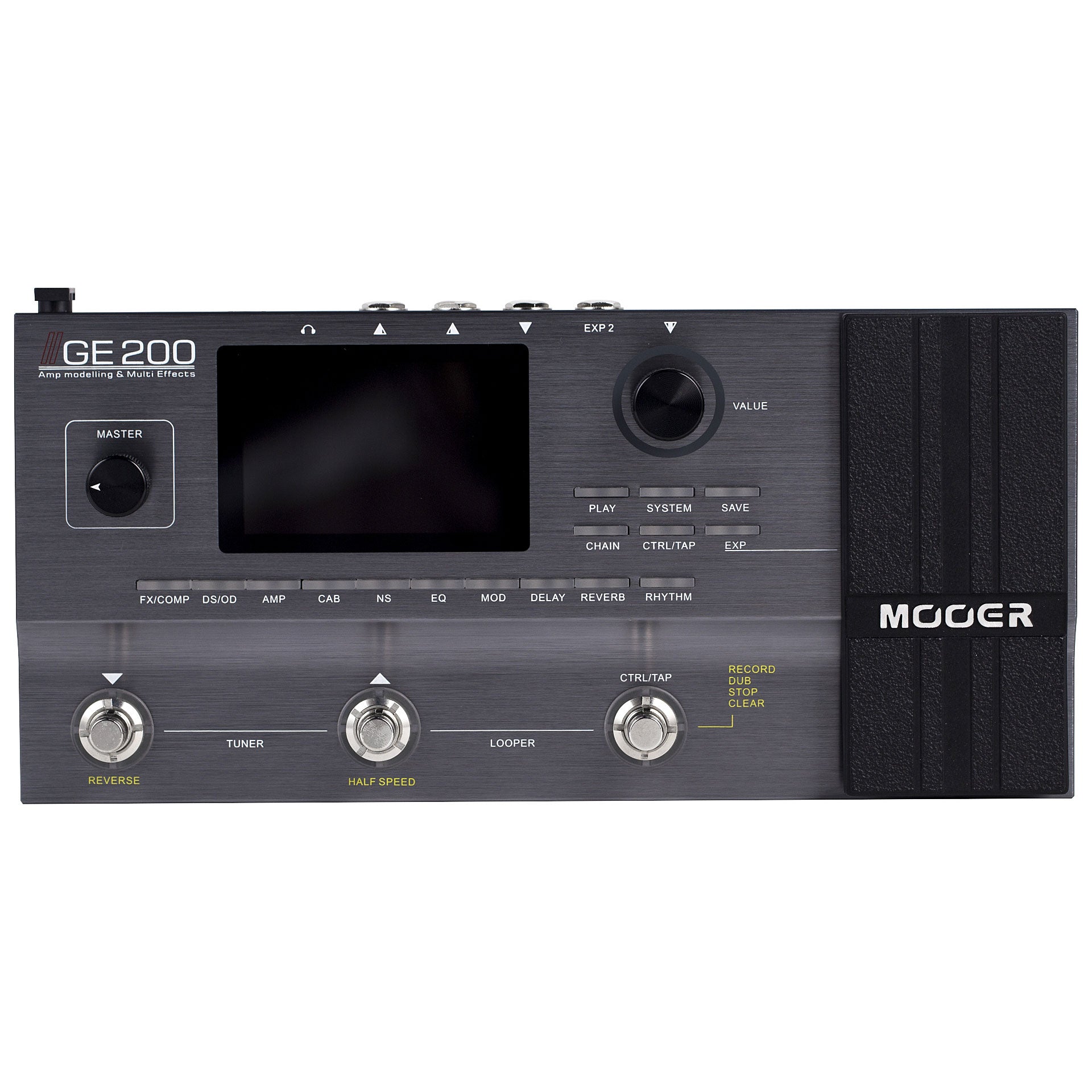 Pedal Guitar Mooer GE200 - Amp Modeler and Effects Processor