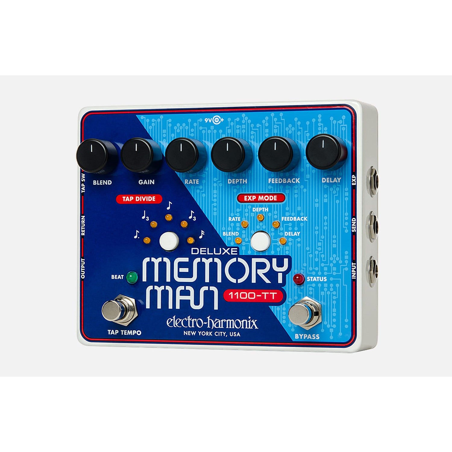 Pedal Guitar Electro-Harmonix Deluxe Memory Man 1100-TT - Analog Delay With Tap Tempo - Việt Music