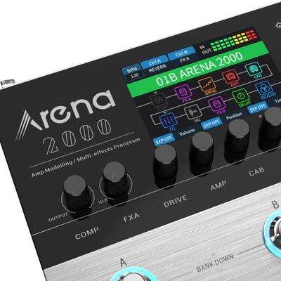 Pedal Guitar Donner Arena 2000 Multi-Effect Guitar Pedal AMP Modeling Multiple Effects Processor - Việt Music