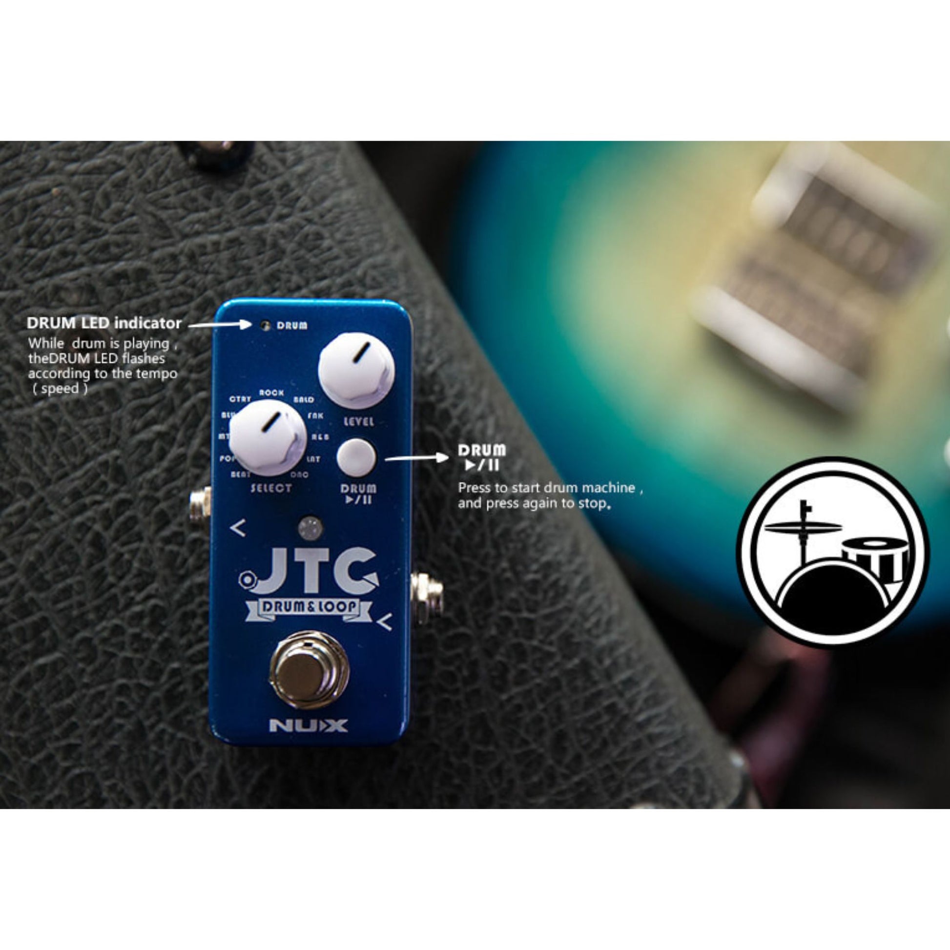 Pedal Guitar NDL-2 JTC Mini Drum & Loop - Việt Music