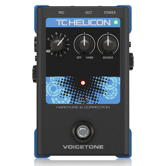 Pedal Guitar TC-Helicon VoiceTone C1 Pitch Correction Vocal Effects - Việt Music