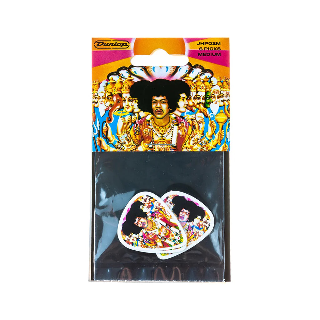 Pick Gảy Đàn Guitar Jim Dunlop JHP02M Jimi Hendrix Bold as Love, 6pc - Việt Music