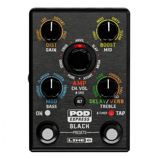 Pedal Guitar Line 6 Pod Express Black Guitar Amp and Effect Processor - Việt Music