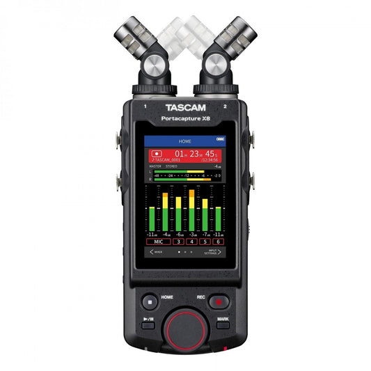 Thiết Bị Ghi Âm Tascam Portacapture X8 32-bit 8-Channel Multitrack Field Recorder - Việt Music