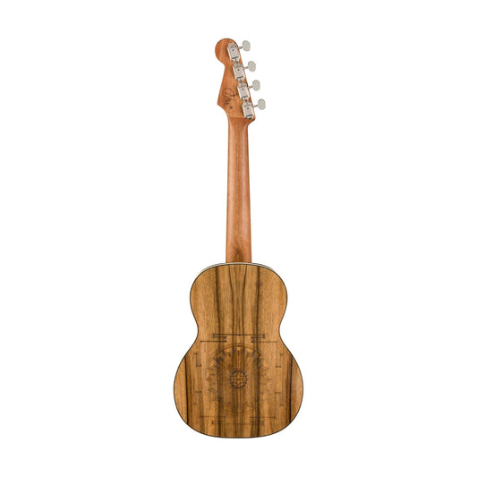 Đàn Ukulele Tenor Fender Dhani Harrison Walnut FB, Turquoise