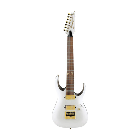 Đàn Guitar Điện Ibanez K7YANG - Brian Head Welch Signature HH, Rosewood Fingerboard, Matte White - Việt Music