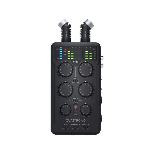 Thiết Bị Thu Âm IK Multimedia IRig Pro Quattro I/O Deluxe - Recording Interface And Mixer - Việt Music