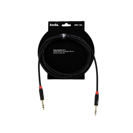 Dây Cáp Kết Nối Koda Essential Straight TRS 1/4 inch To Straight TRS 1/4 inch Balanced - Việt Music
