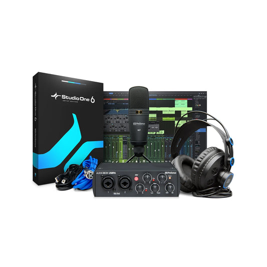 Audio Interface PreSonus AudioBox 96 Studio Hardware and Software Recording Bundle - 25th Anniversary Edition