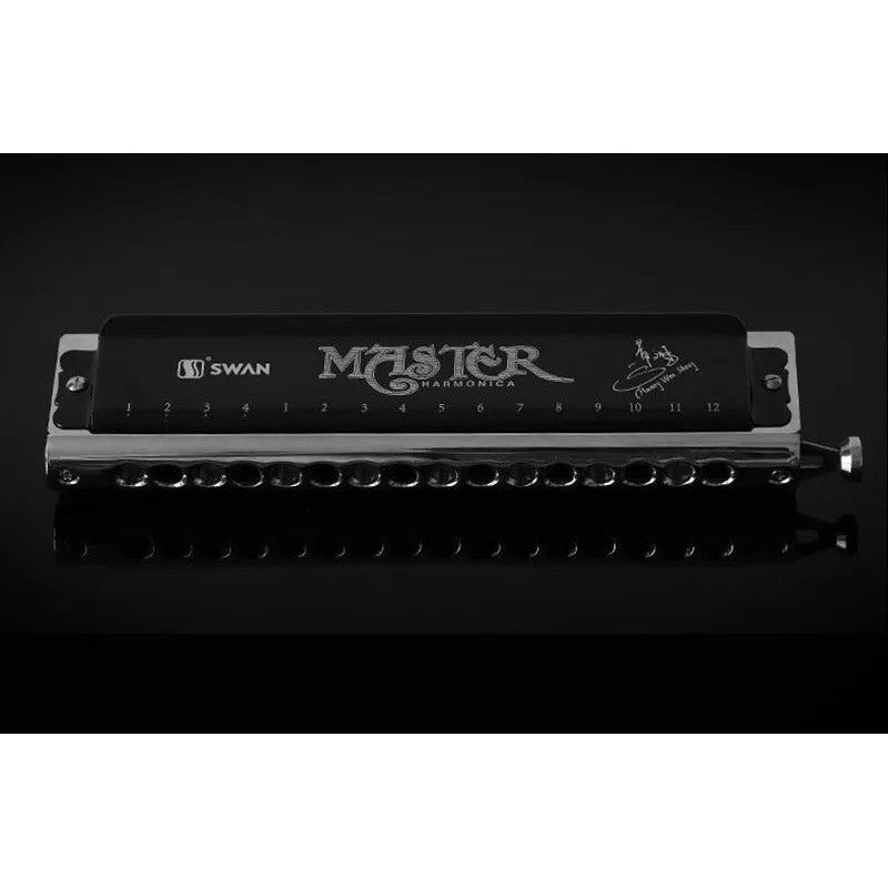 Kèn Harmonica Swan SW1664 Silver Chromatic Master - Việt Music
