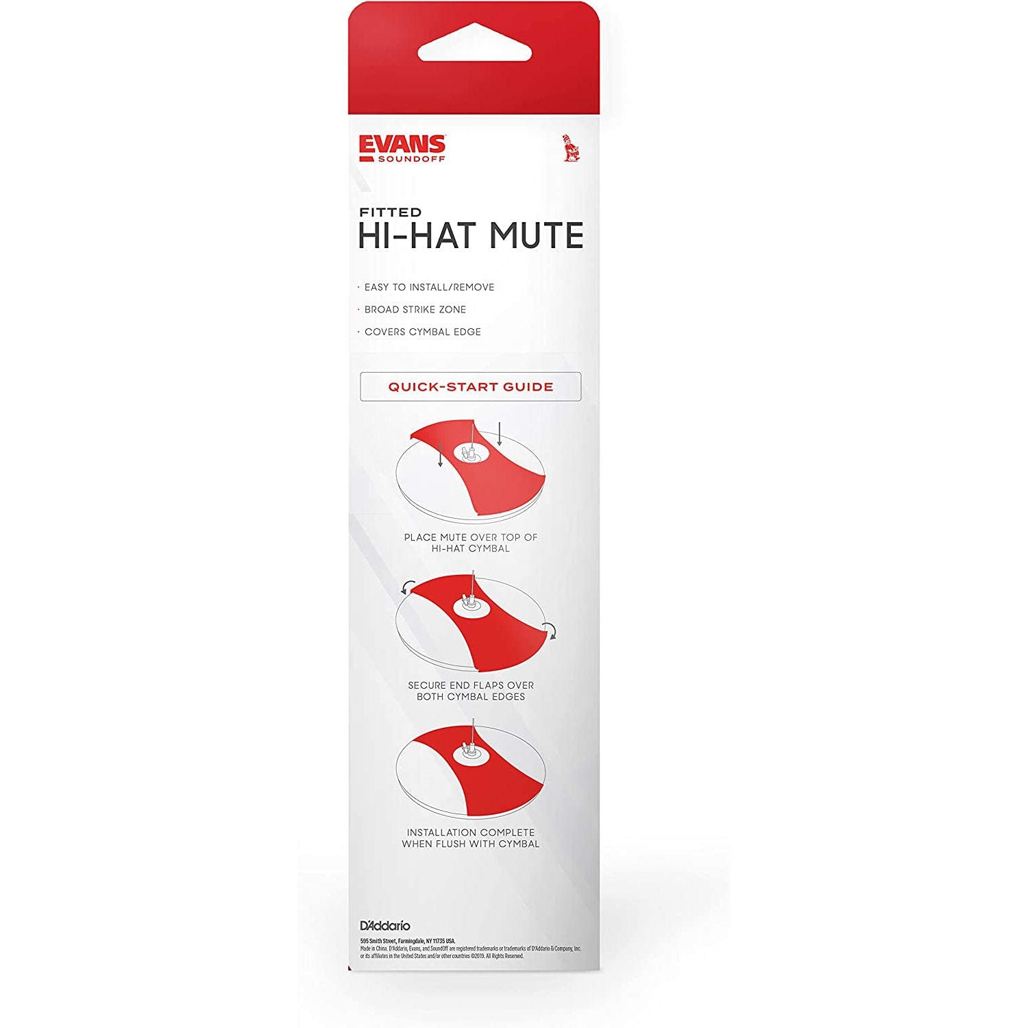 Tiêu Âm Trống Evans SO-HAT 14 Inch SoundOff Hihat Mute - Việt Music