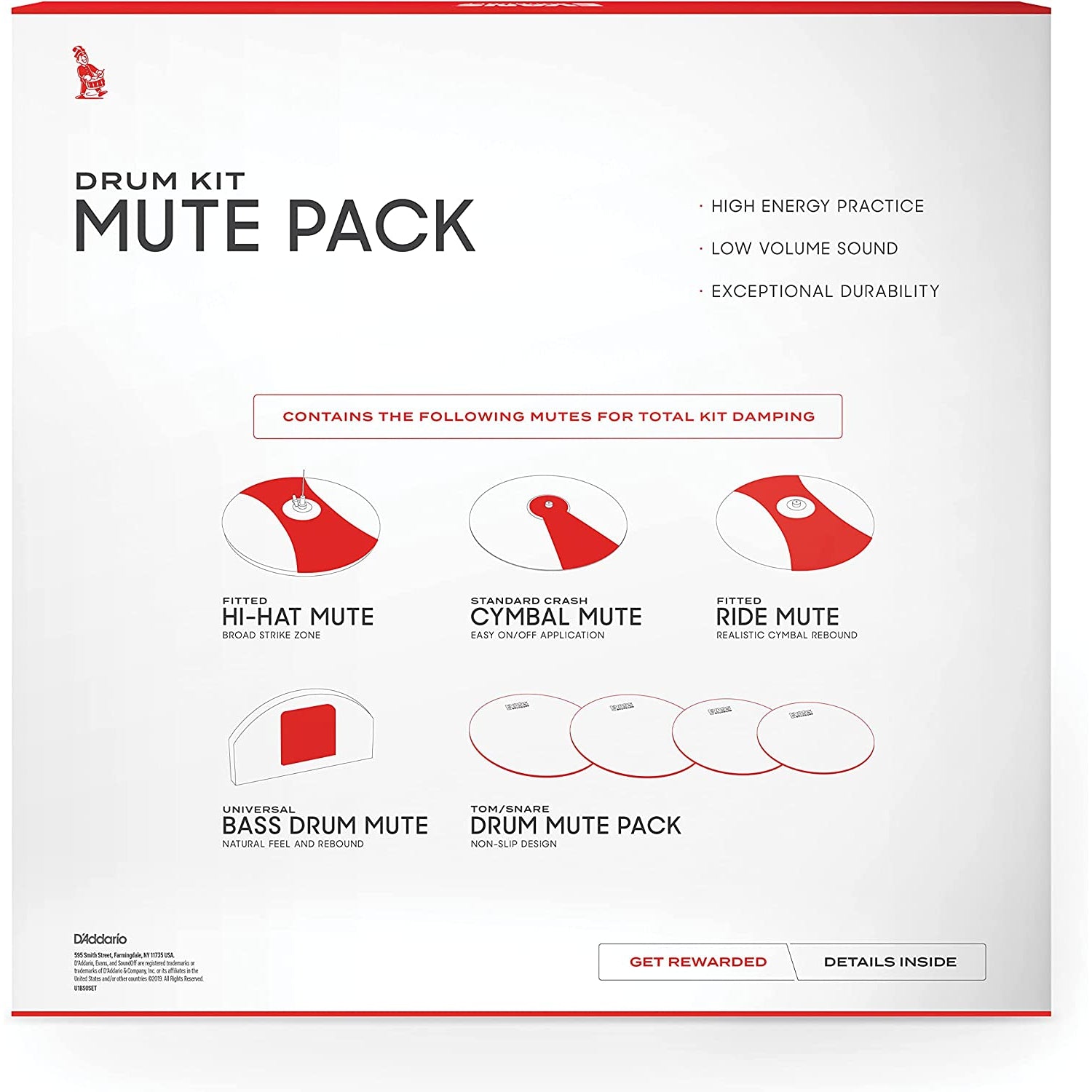 Tiêu Âm Trống Evans SO-SETSTD SoundOff Mute Standard Pack - Việt Music
