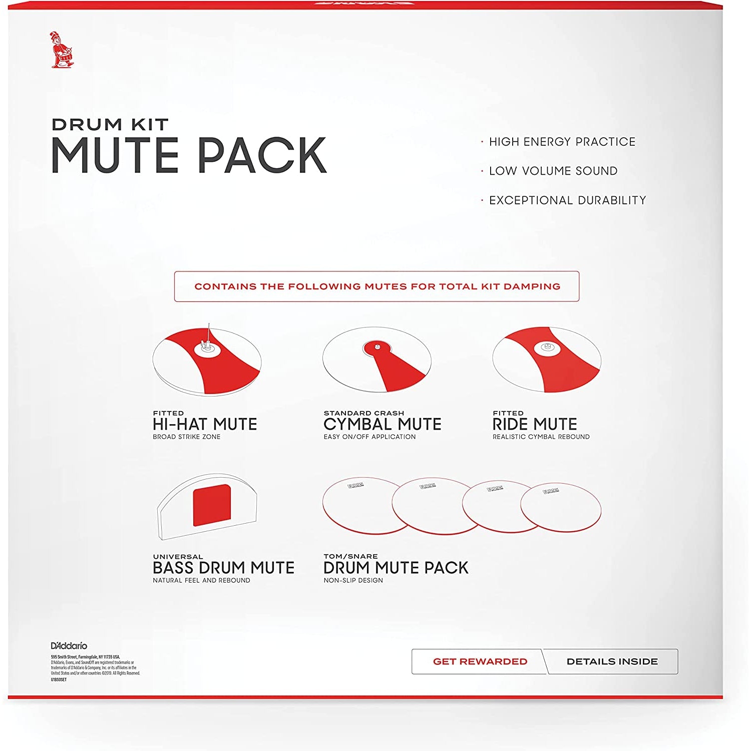 Tiêu Âm Trống Evans SO-SETSTD SoundOff Mute Standard Pack - Việt Music