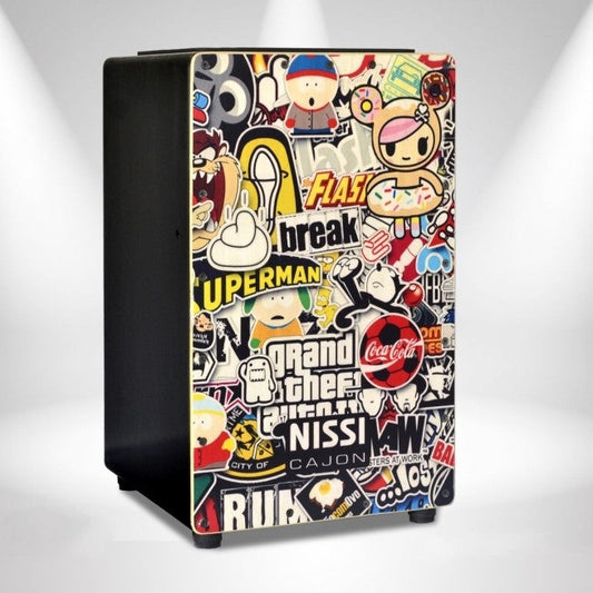 Trống Cajon Nissi CJPLW-712P Sticker - Việt Music