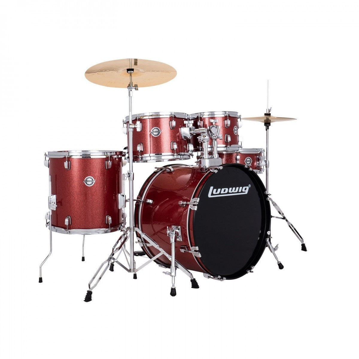 Trống Cơ Ludwig Accent Drive LC195 (22/10-12/16/14 + Hardware + Cymbal) - Việt Music