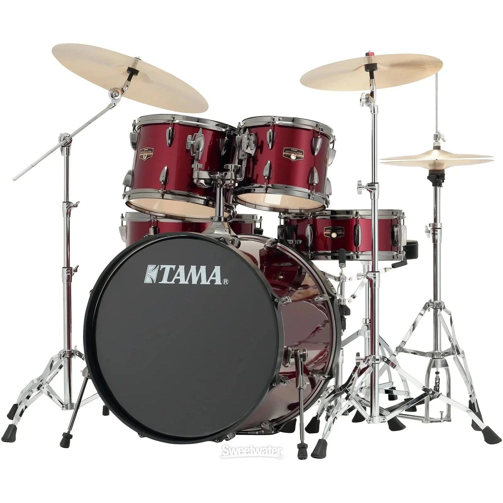 Trống Cơ Tama Imperialstar IE52KH6W Vintage Red w/Black Nickel Hardware Accu-Tune Hoop - Việt Music