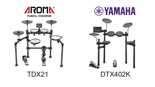 So sánh 2 bộ trống điện Yamaha DTX402K và Aroma TDX21 đang được yêu thích nhất