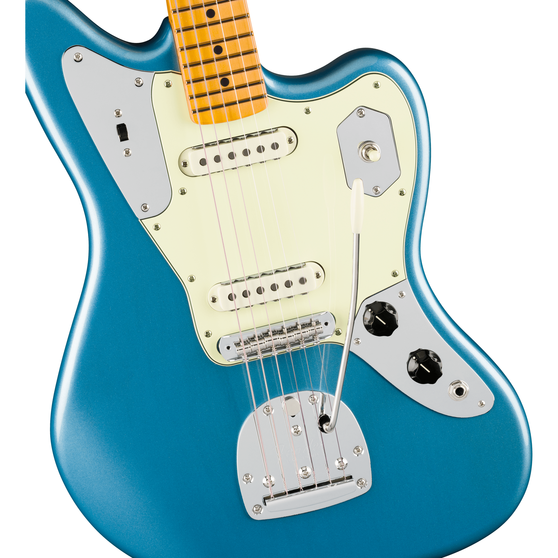 Đàn Guitar Điện Fender American Professional Classic Jaguar SS, Maple Fingerboard, Faded Lake Placid Blue - Việt Music
