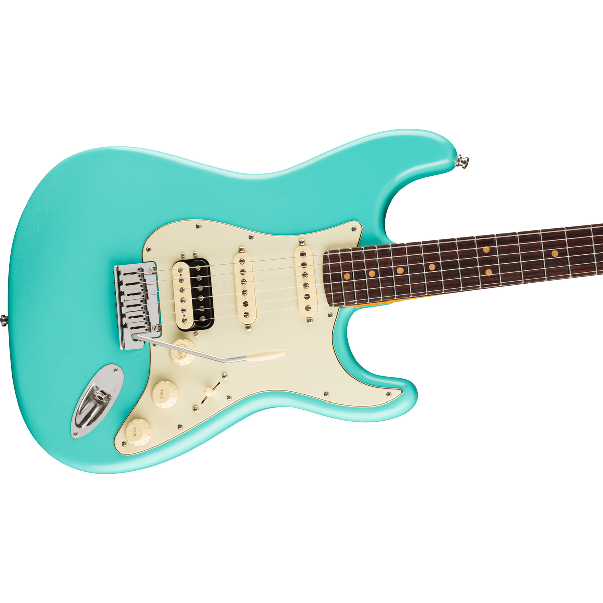 Đàn Guitar Điện Fender American Ultra Luxe Vintage 60s Stratocaster HSS, Rosewood Fingerboard - Sea Foam Green (CBR)