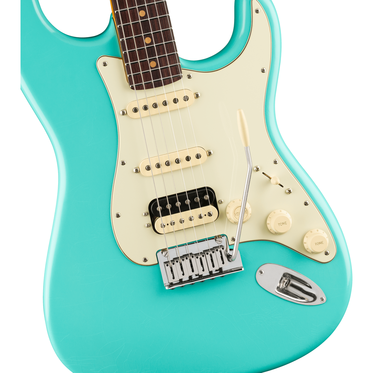 Đàn Guitar Điện Fender American Ultra Luxe Vintage 60s Stratocaster HSS, Rosewood Fingerboard - Sea Foam Green (FBD)