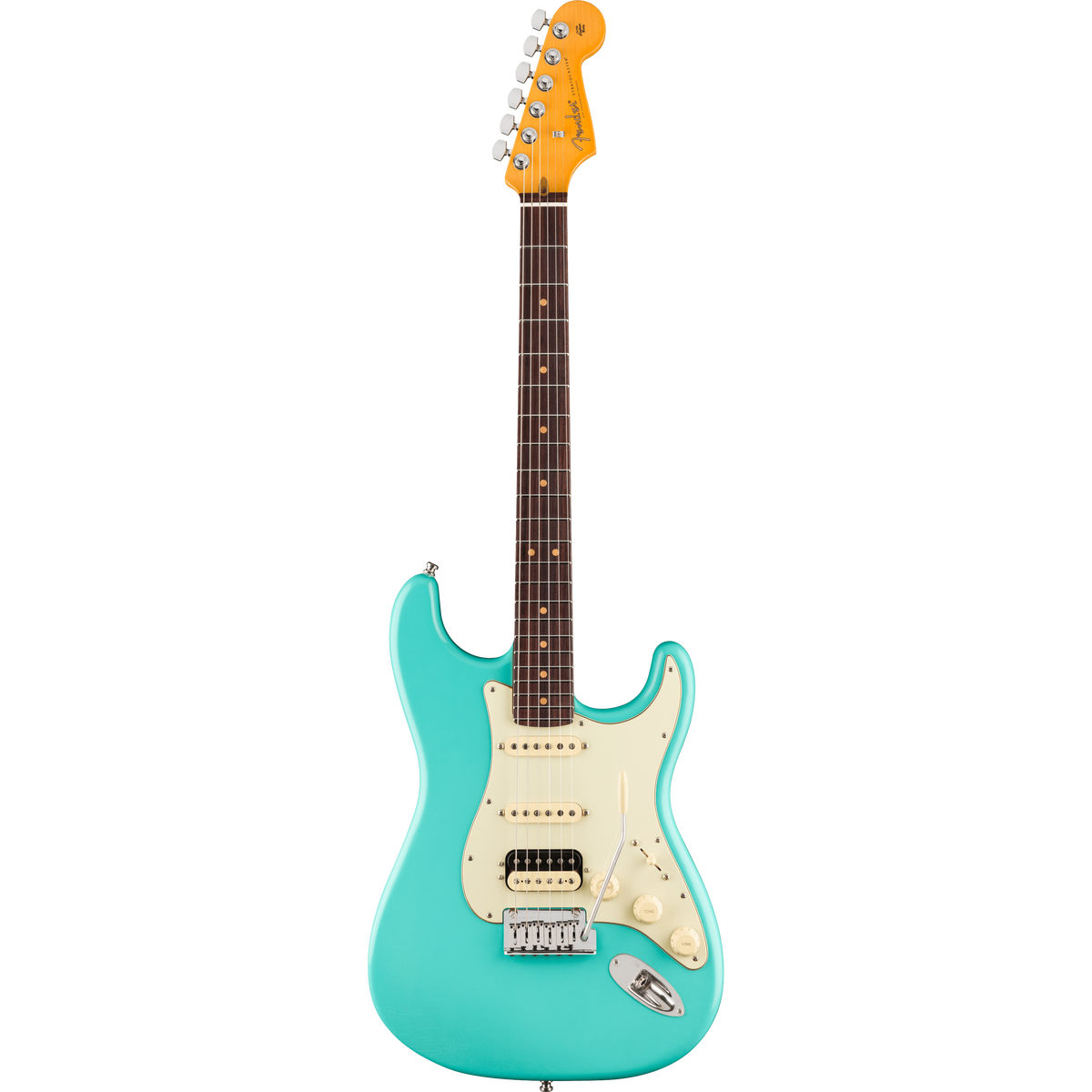 Đàn Guitar Điện Fender American Ultra Luxe Vintage 60s Stratocaster HSS, Rosewood Fingerboard - Sea Foam Green (FRT)