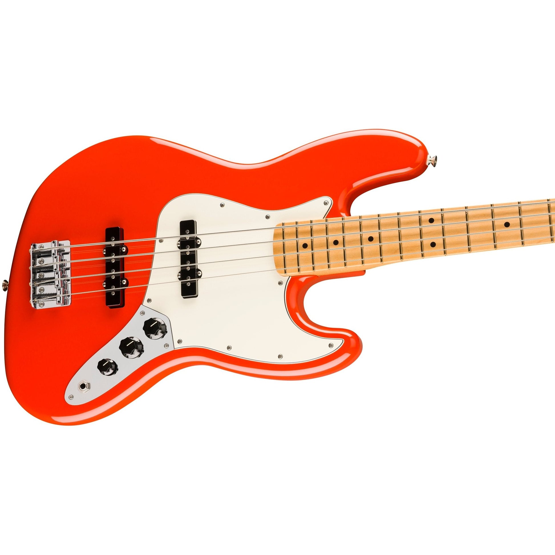 Đàn Guitar Bass Fender Player II Jazz Bass SS, Maple Fingerboard, Coral Red - 4 Strings - Việt Music