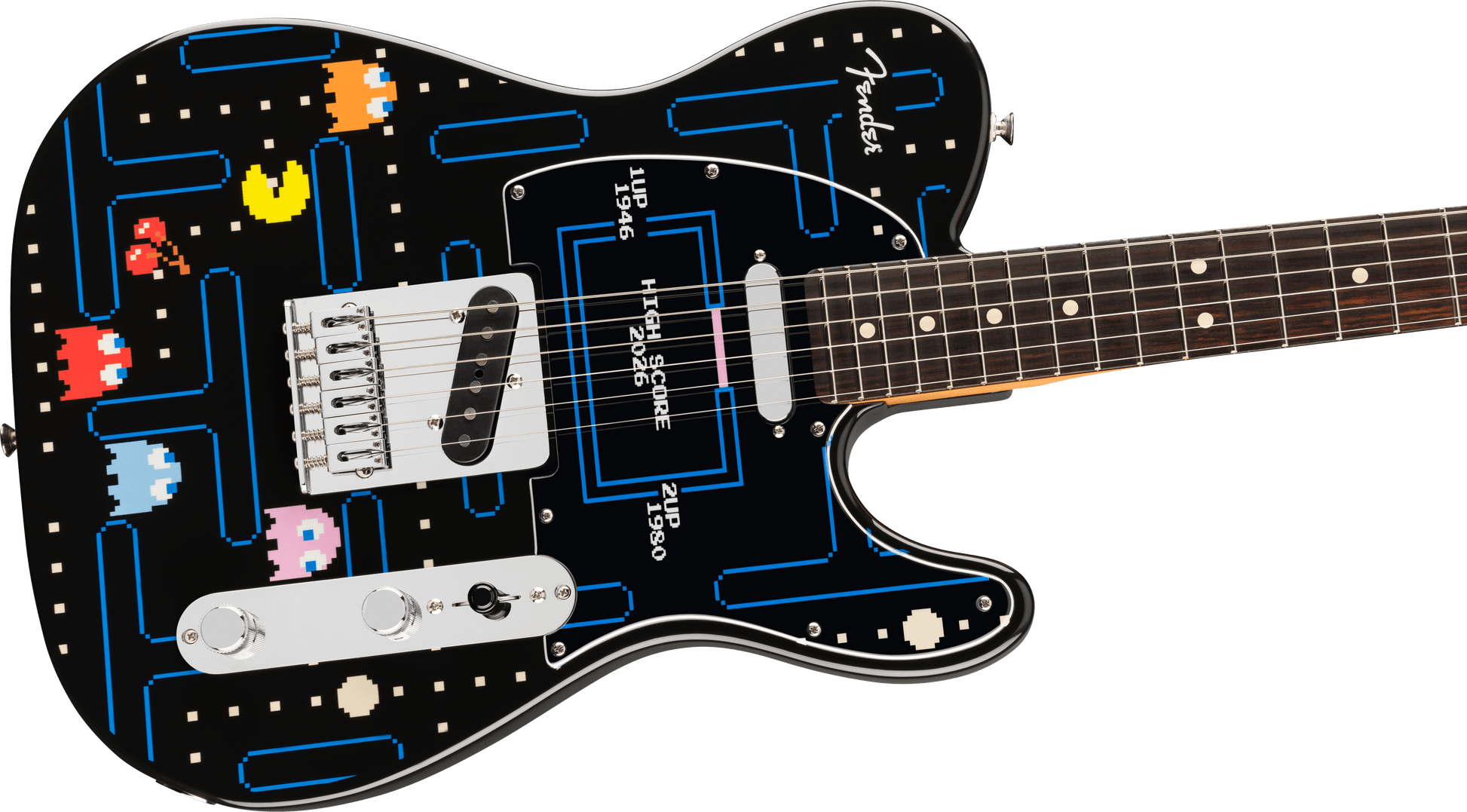 Đàn Guitar Điện Fender Limited Edition Fender x PAC-MAN Player II Telecaster SS, Rosewood Fingerboard. - Việt Music