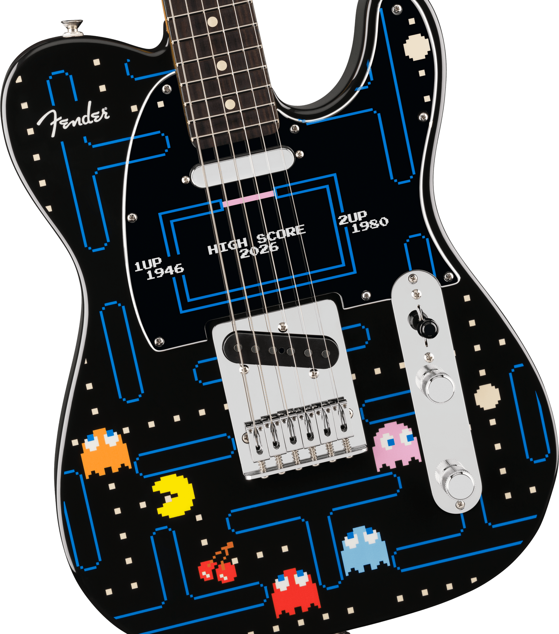 Đàn Guitar Điện Fender Limited Edition Fender x PAC-MAN Player II Telecaster SS, Rosewood Fingerboard. - Việt Music