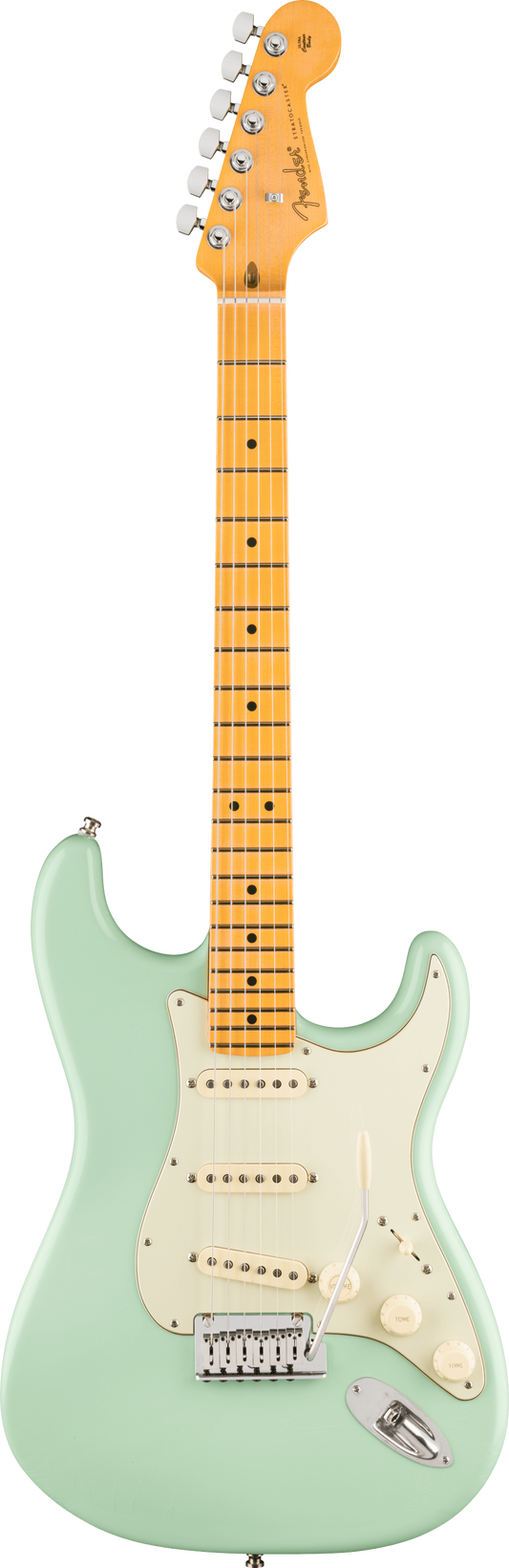 Đàn Guitar Điện Fender Limited Edition American Ultra Luxe Vintage '60s Stratocaster SSS, Maple Fingerboard, Surf Green - Việt Music