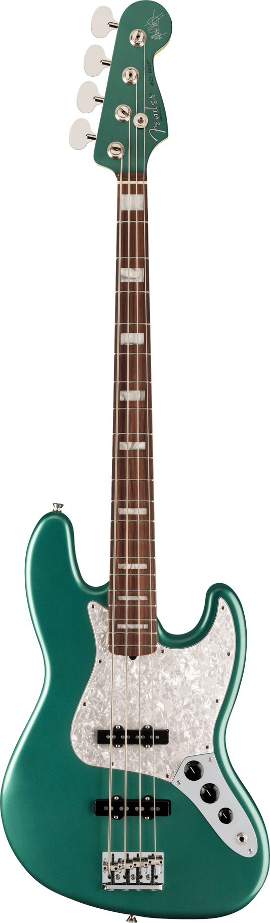 Đàn Guitar Bass Fender Adam Clayton Jazz Bass SS, Rosewood Fingerboard, Sherwood Green Metallic - 4 Strings