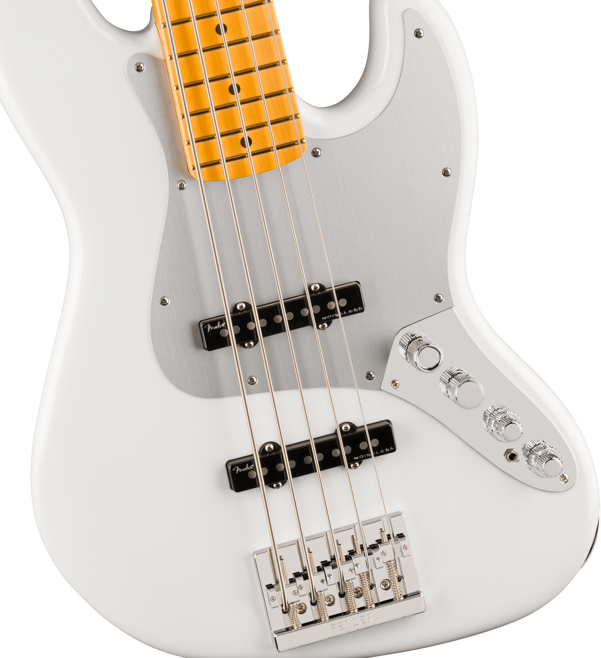 Đàn Guitar Bass Fender American Ultra II Jazz Bass V SS, Maple Fingerboard, Avalanche (nhân) - Việt Music
