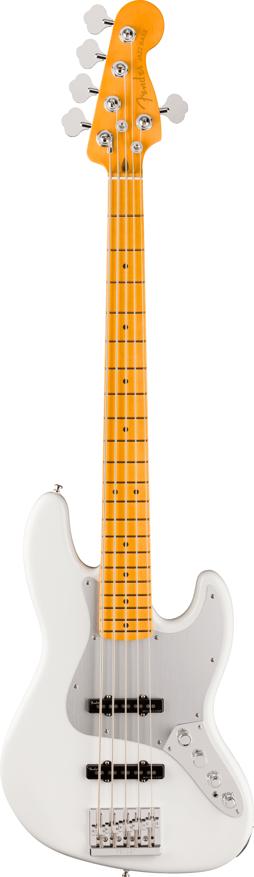 Đàn Guitar Bass Fender American Ultra II Jazz Bass V SS, Maple Fingerboard, Avalanche (nhân) - Việt Music