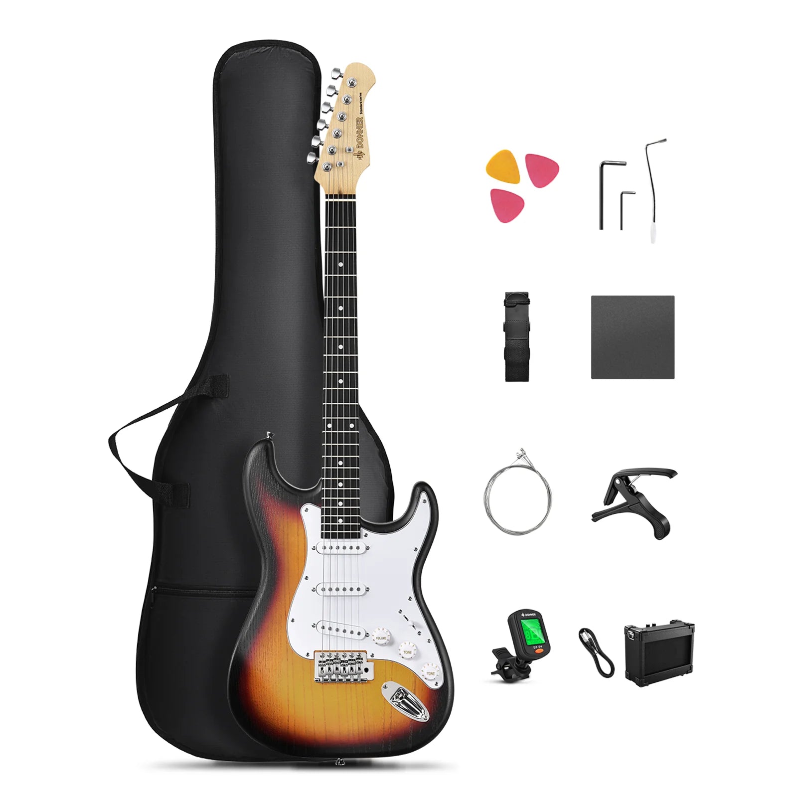 Đàn Guitar Điện Donner DST-80 SSS, HPL Fingerboard - Việt Music