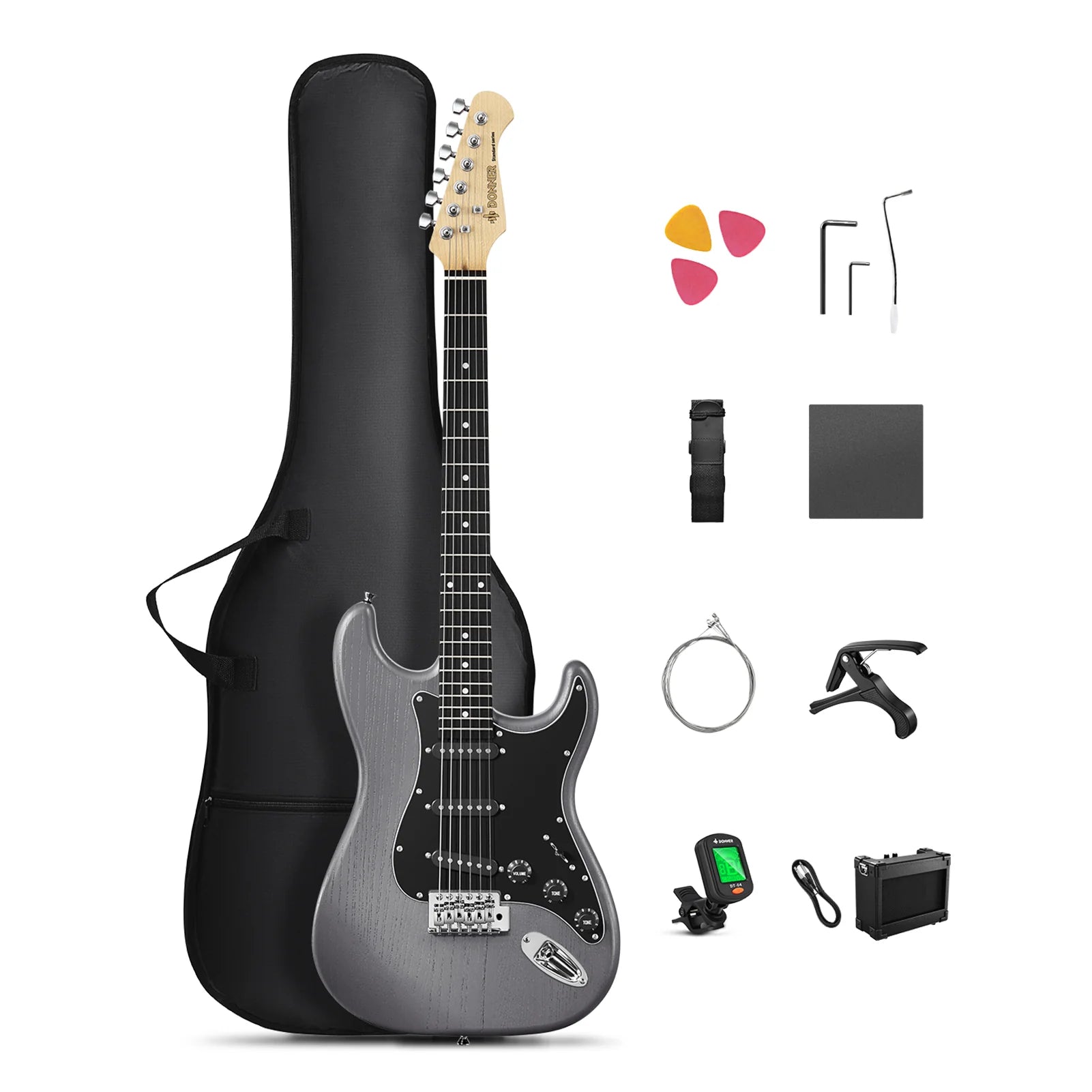 Đàn Guitar Điện Donner DST-80 SSS, HPL Fingerboard - Việt Music
