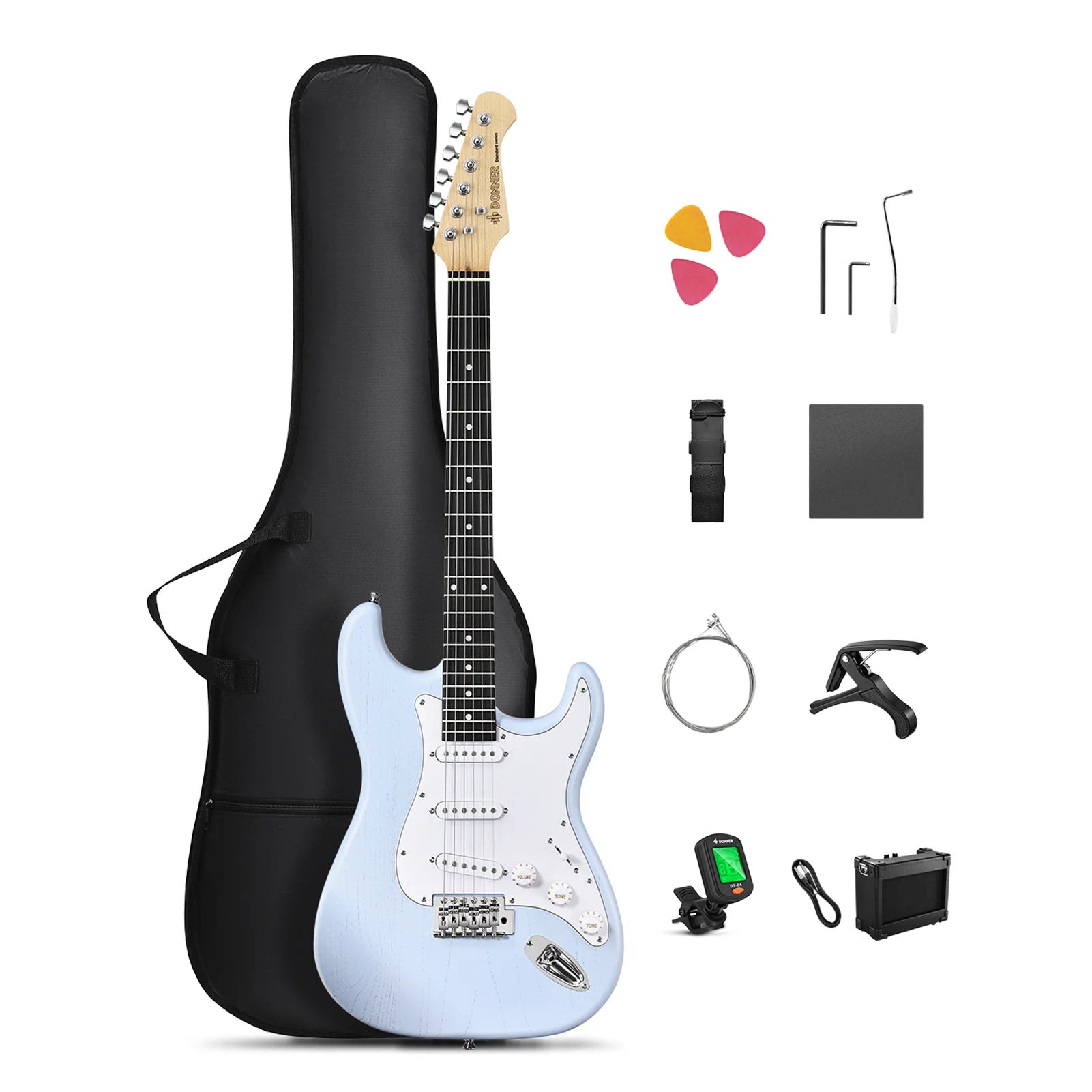 Đàn Guitar Điện Donner DST-80 SSS, HPL Fingerboard - Việt Music