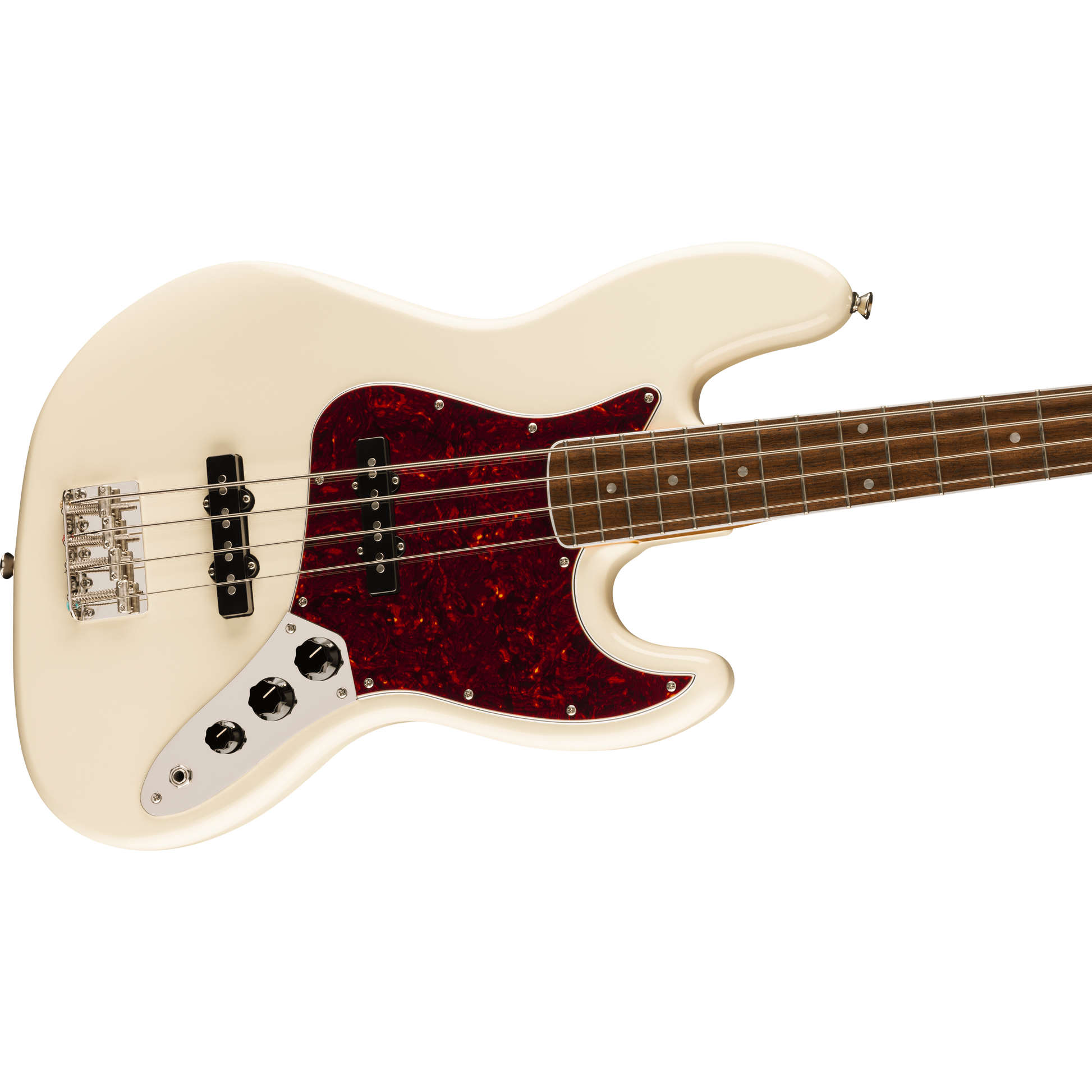Đàn Guitar Bass Squier Limited Edition Classic Vibe Mid-'60s Jazz Bass SS, Laurel Fingerboard, Olympic White - 4 Strings - Việt Music