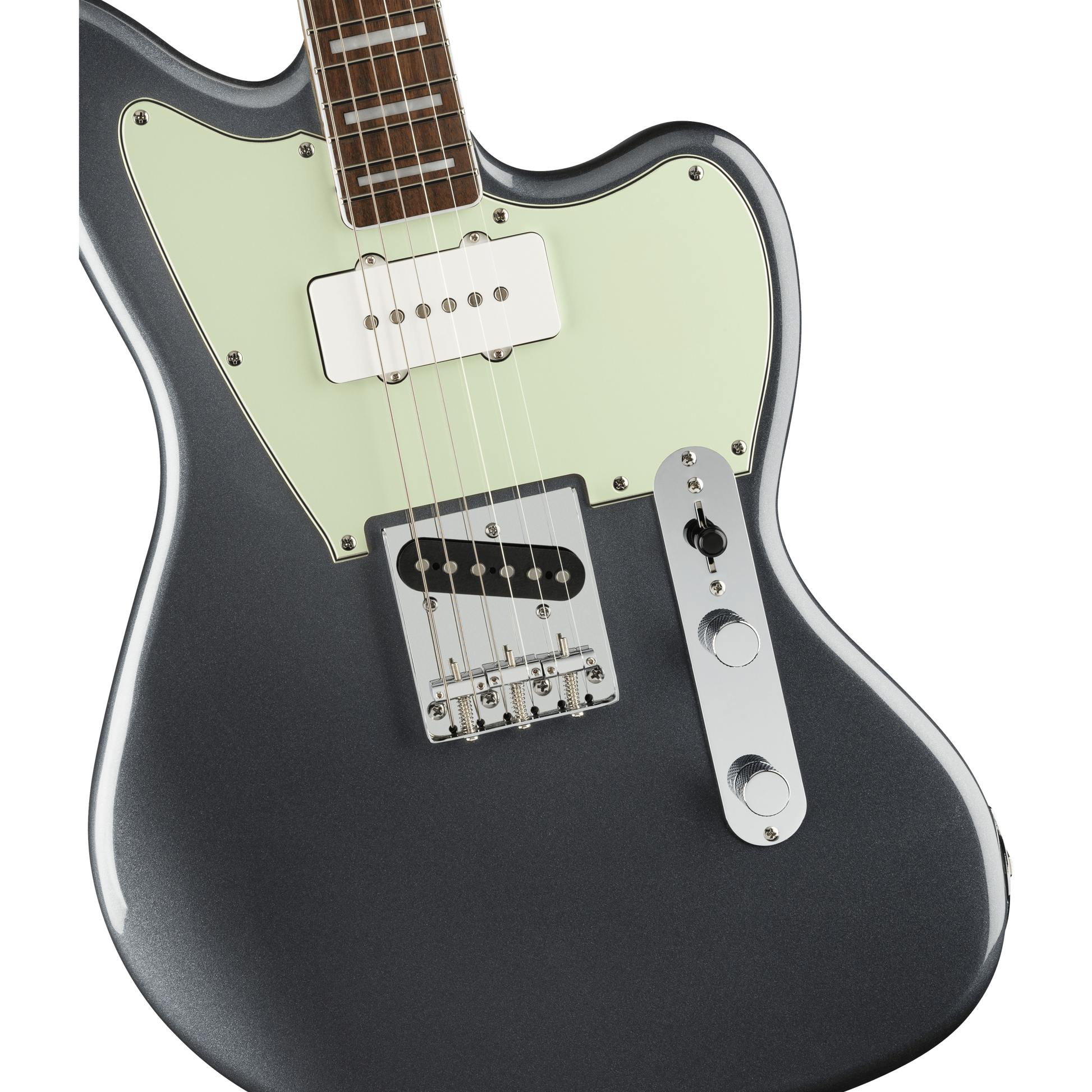 Đàn Guitar Điện Squier Limited Edition Paranormal Offset Telecaster SS, Laurel Fingerboard, Charcoal Frost Metallic - Việt Music