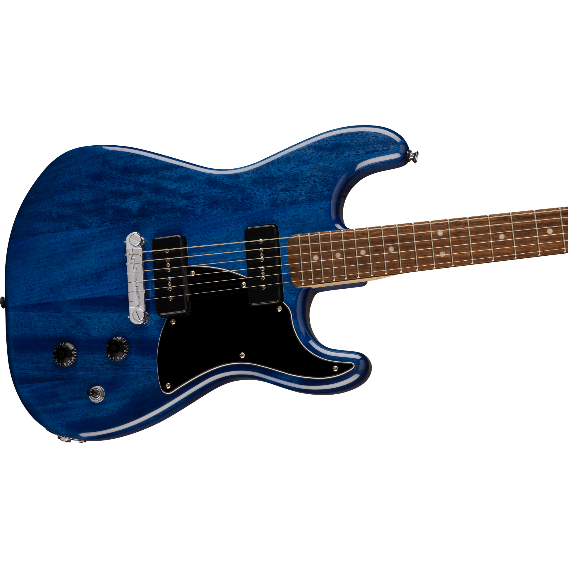 Đàn Guitar Điện Squier Limited Edition Paranormal Strat-O-Sonic SS, Laurel Fingerboard, Sapphire Blue Transparent. - Việt Music