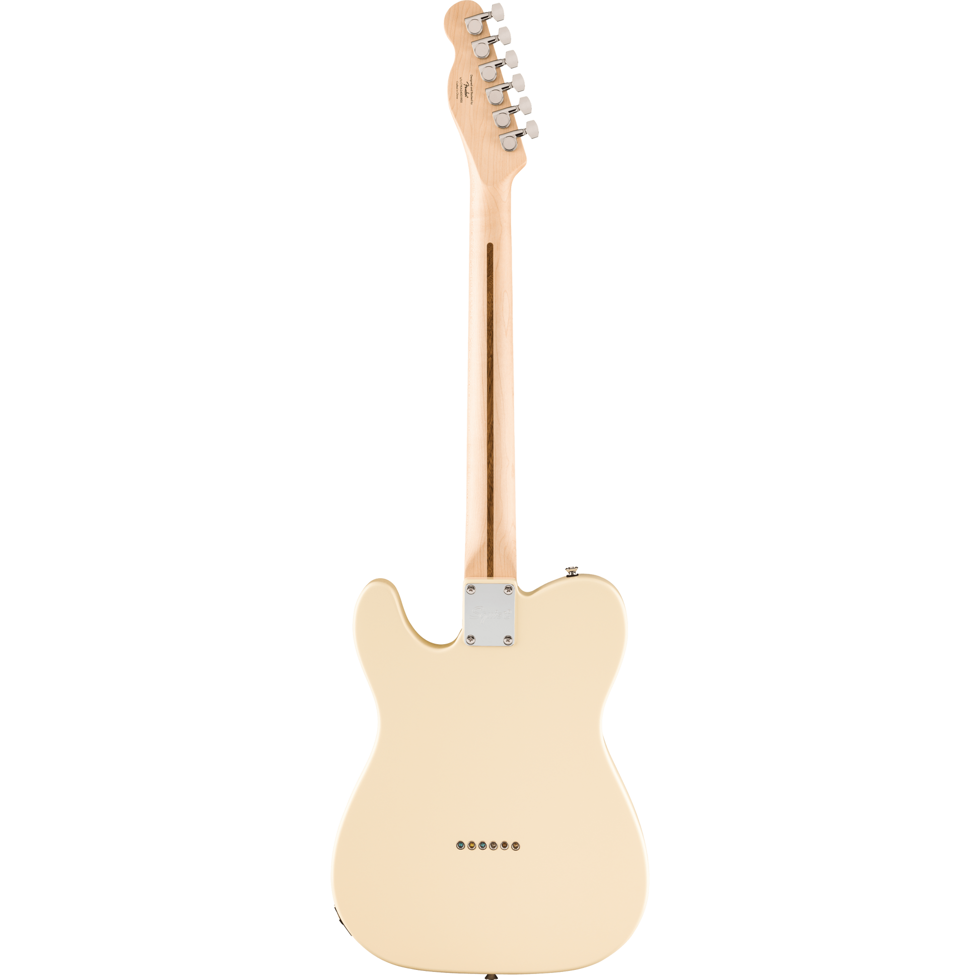 Đàn Guitar Điện Squier Affinity Series Telecaster Thinline SS, Laurel Fingerboard, Olympic White - Việt Music