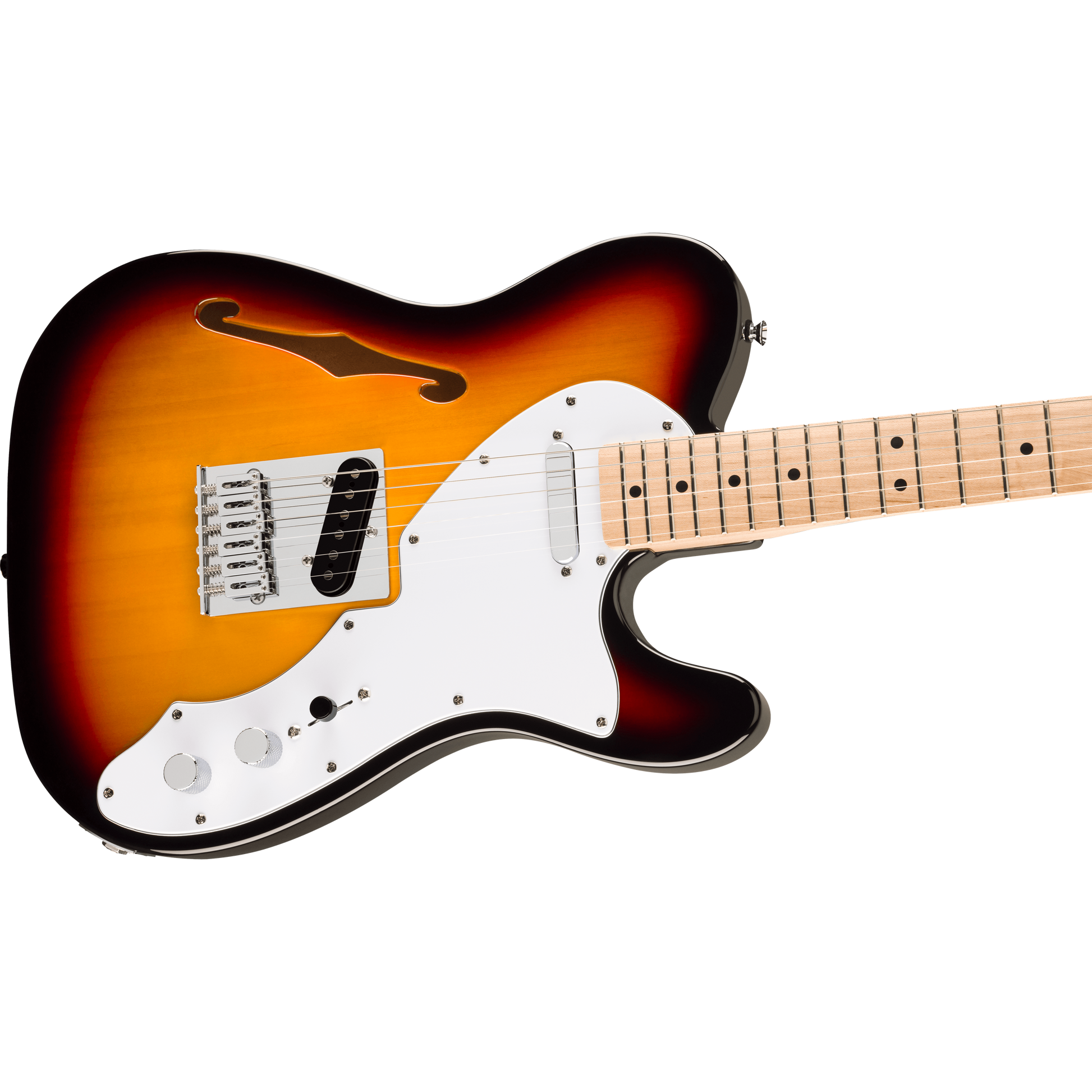 Đàn Guitar Điện Squier Affinity Series Telecaster Thinline SS, Maple Fingerboard, 3-Color Sunburst - Việt Music
