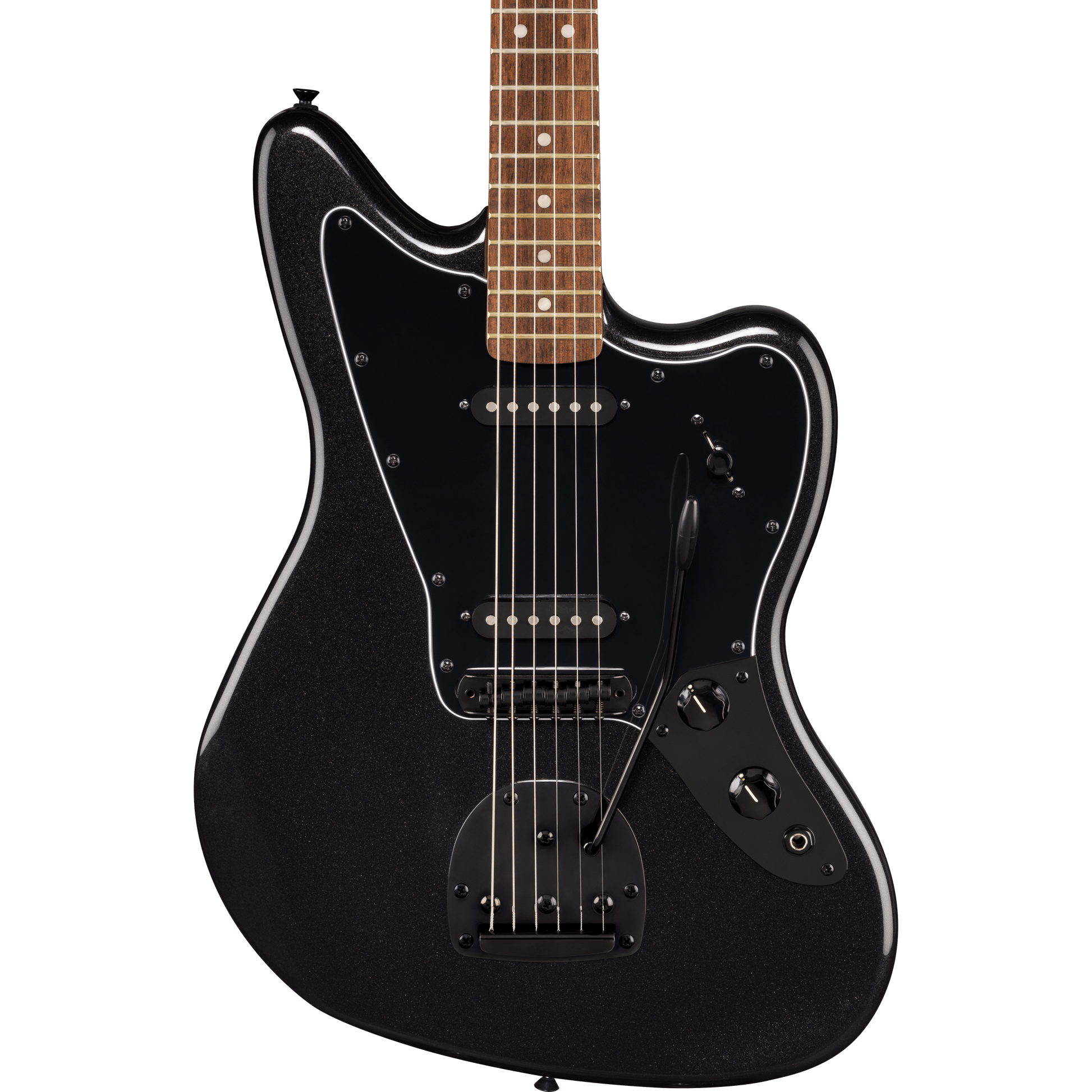 Đàn Guitar Điện Squier Limited Edition Affinity Series Jaguar SS, Laurel Fingerboard, Metallic Black - Việt Music