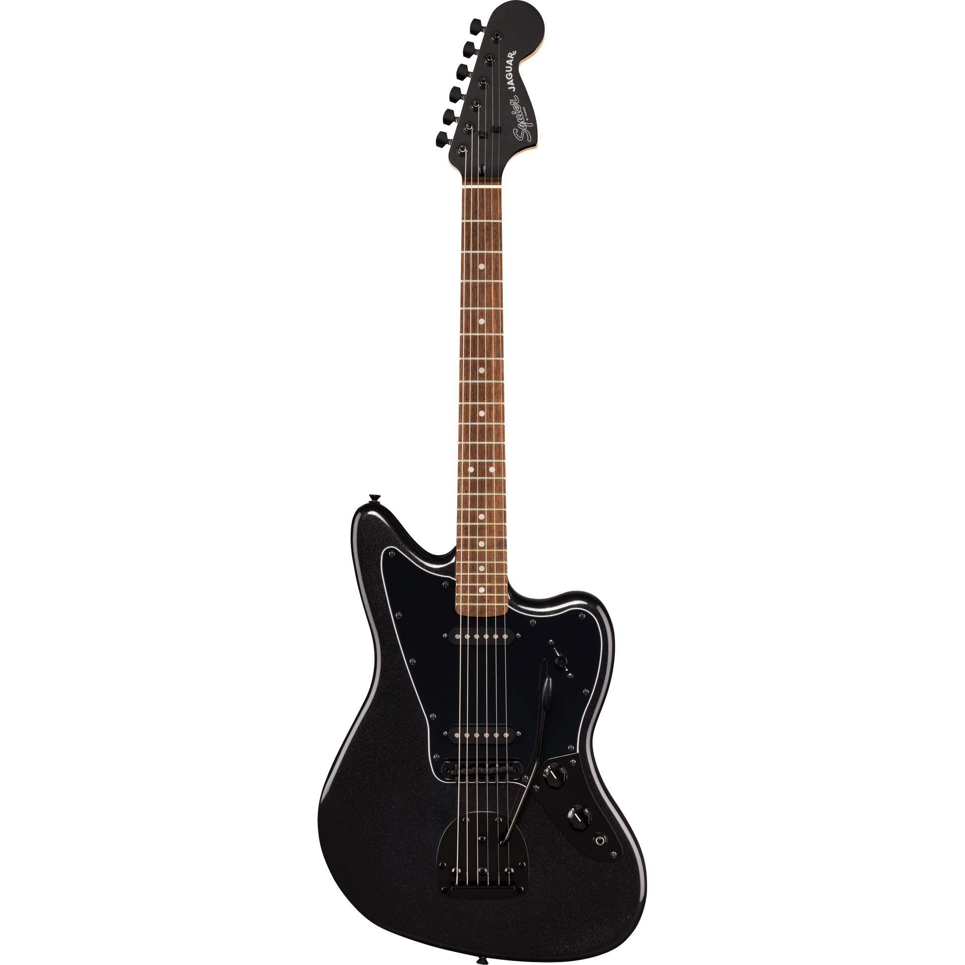 Đàn Guitar Điện Squier Limited Edition Affinity Series Jaguar SS, Laurel Fingerboard, Metallic Black - Việt Music