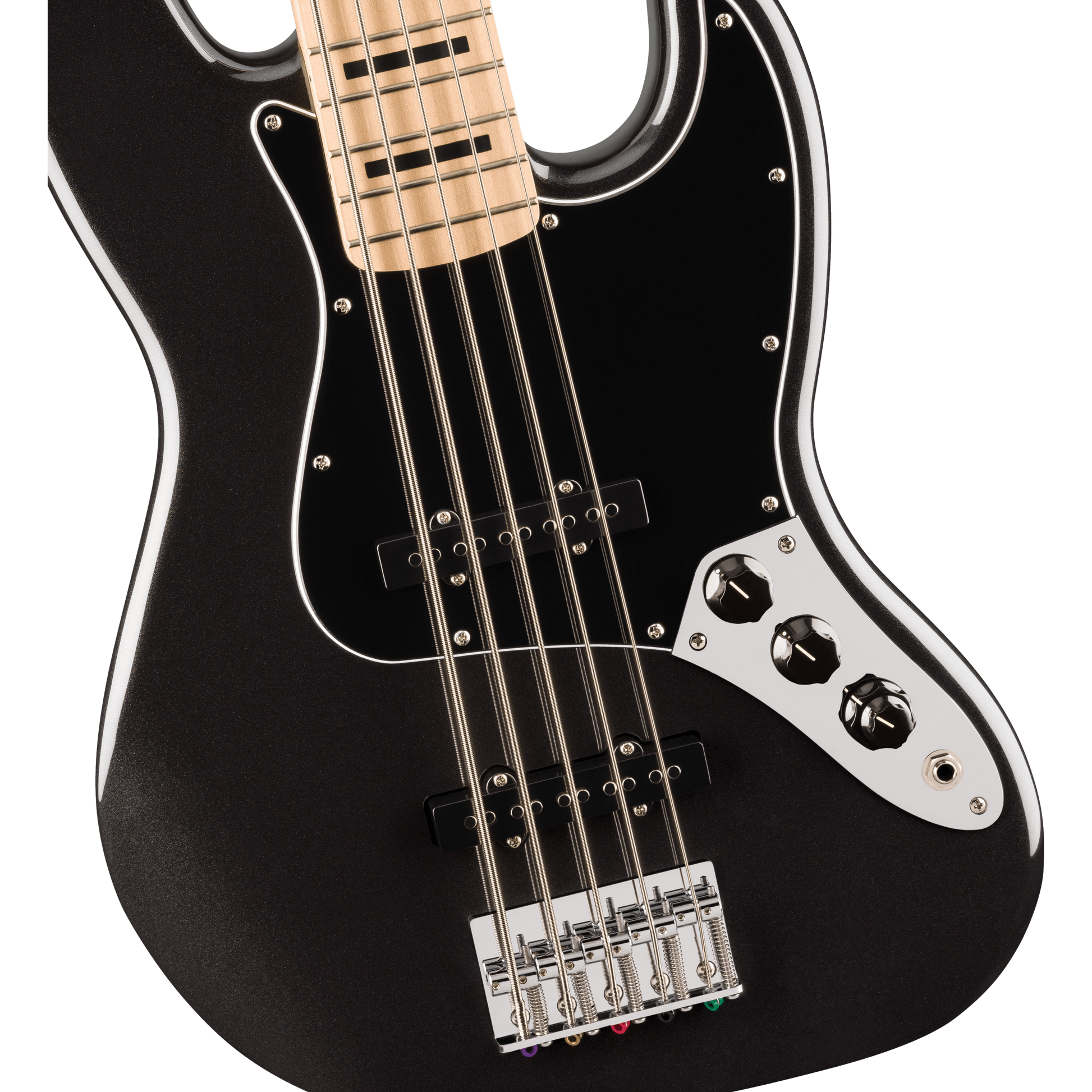 Đàn Guitar Bass Squier Affinity Series Jazz Bass V SS, Maple Fingerboard, Black Metallic - 5 Strings - Việt Music