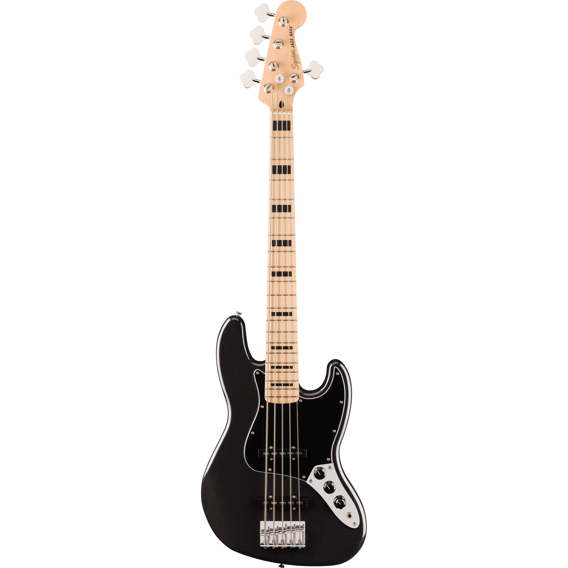 Đàn Guitar Bass Squier Affinity Series Jazz Bass V SS, Maple Fingerboard, Black Metallic - 5 Strings - Việt Music