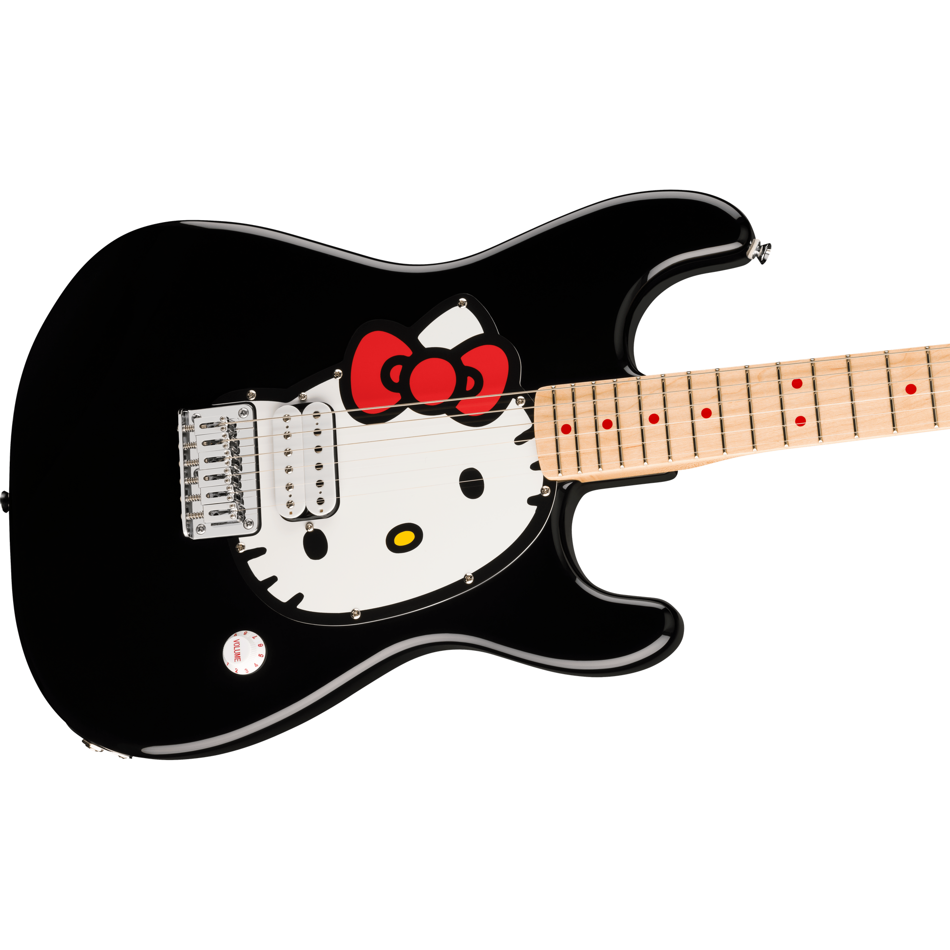 Đàn Guitar Điện Fender x Hello Kitty Black Stratocaster H, Maple Fingerboard, Black - Việt Music