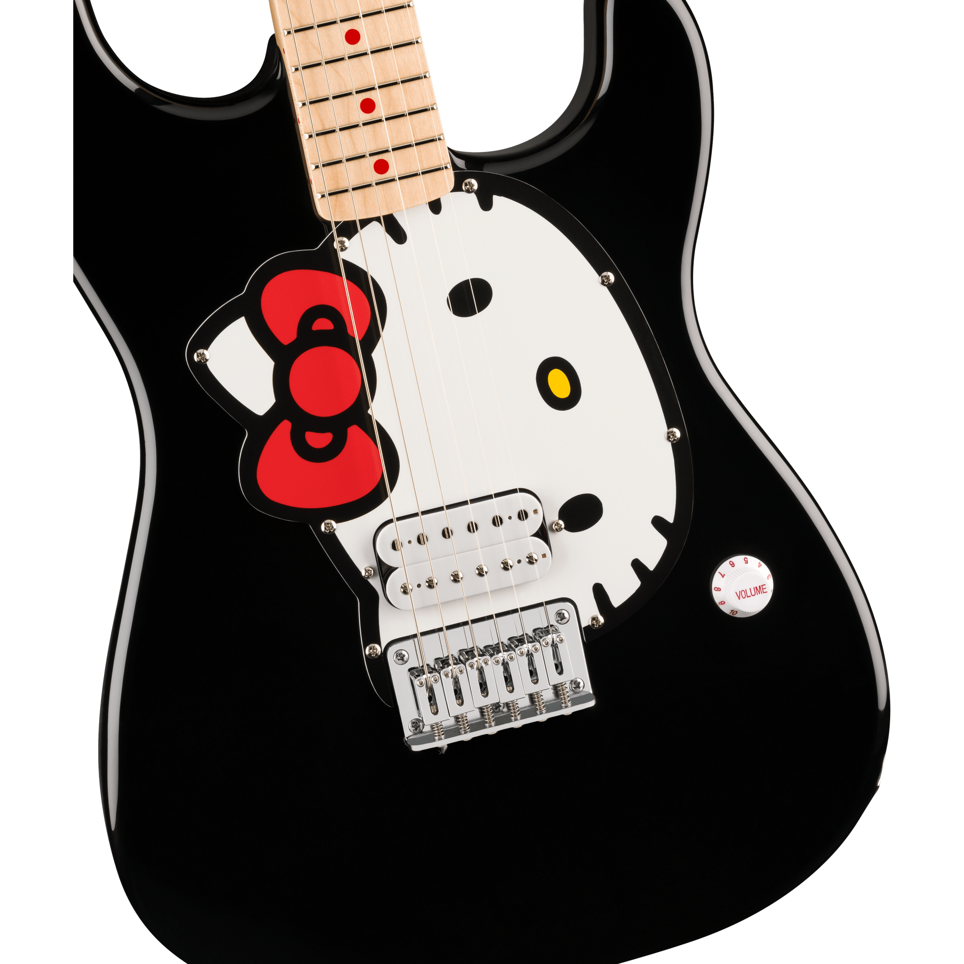 Đàn Guitar Điện Fender x Hello Kitty Black Stratocaster H, Maple Fingerboard, Black - Việt Music