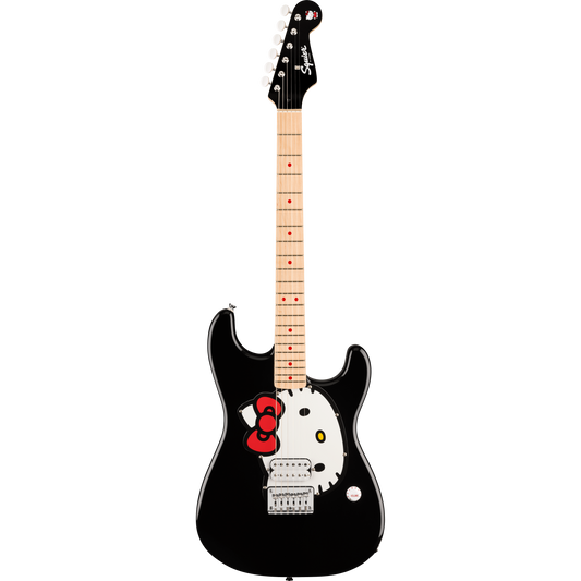 Đàn Guitar Điện Fender x Hello Kitty Black Stratocaster H, Maple Fingerboard, Black