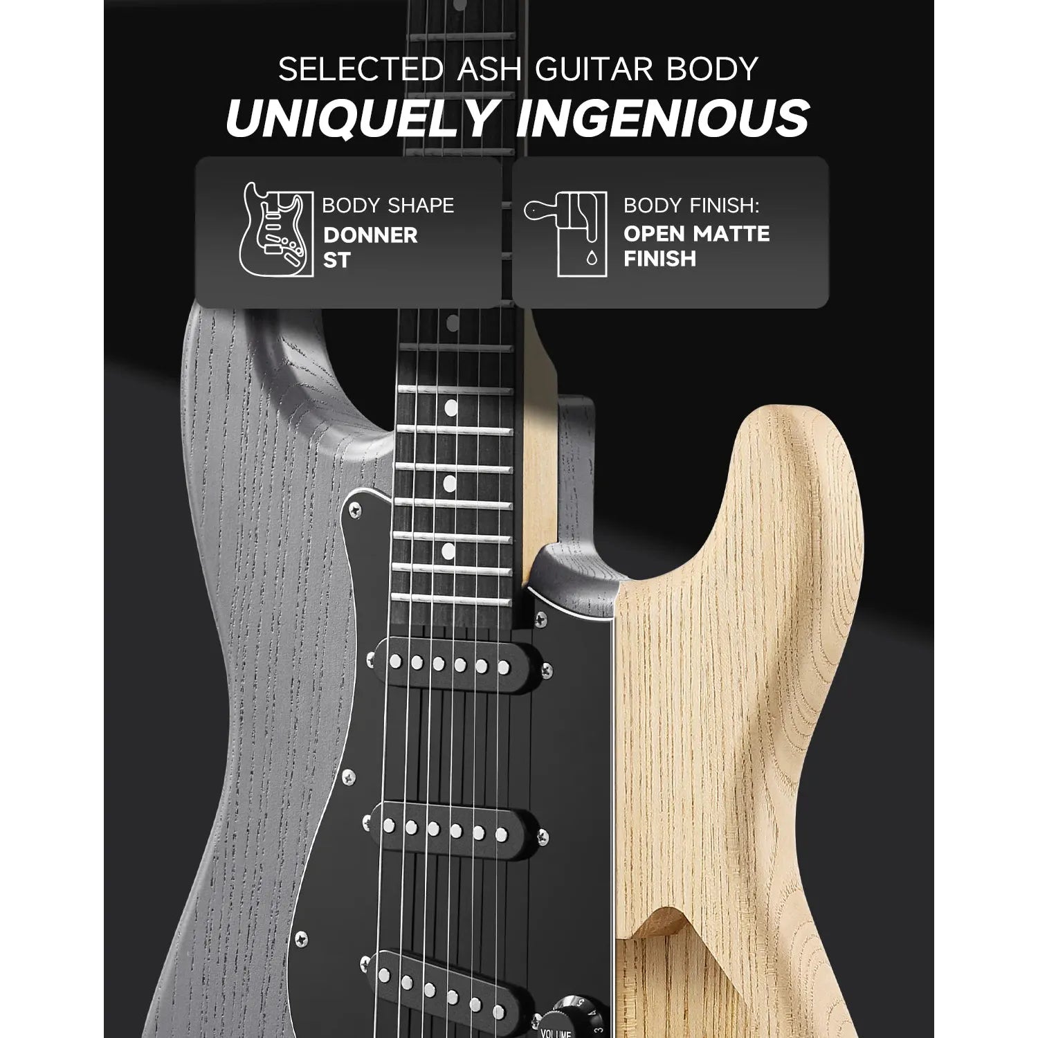 Đàn Guitar Điện Donner DST-80 SSS, HPL Fingerboard - Việt Music