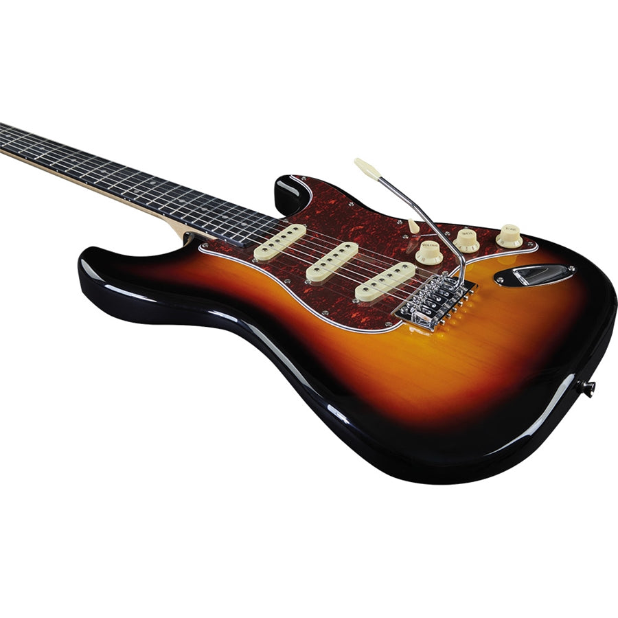 Đàn Guitar Điện Guitar EKo S-300 SSS, Resin Fingerboard, Sunburst - Việt Music